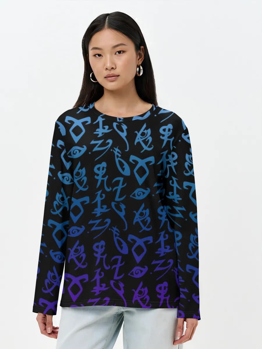 Women's long sleeve shirt. Cotton