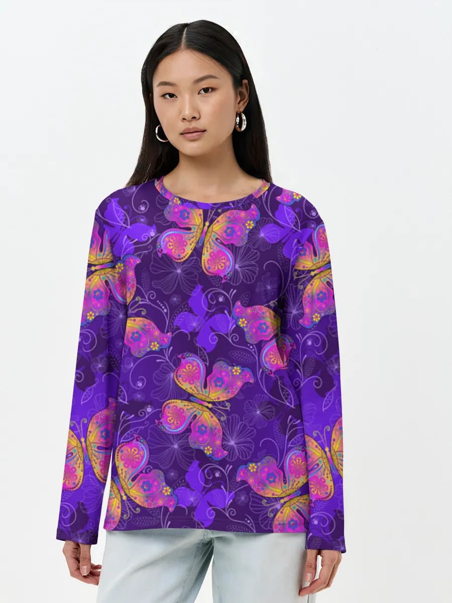 Women's long sleeve shirt. Cotton