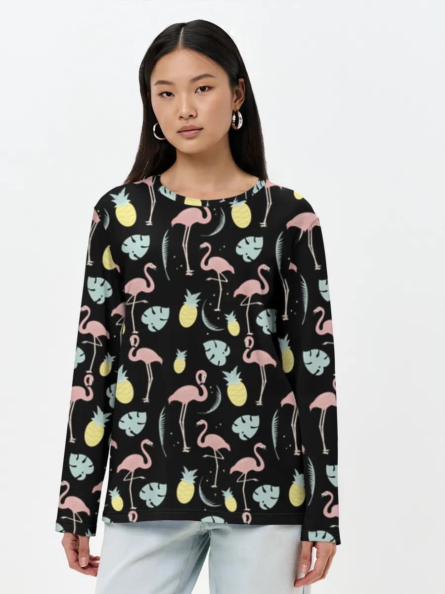 Women's long sleeve shirt. Cotton