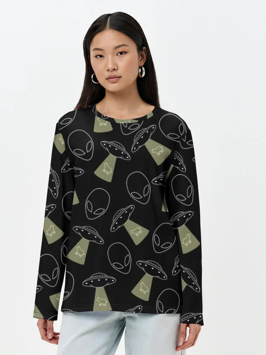Women's long sleeve shirt. Cotton