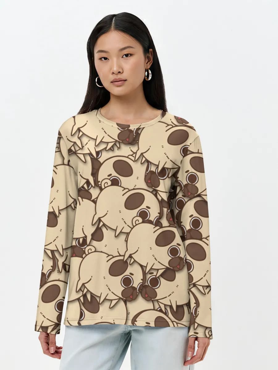 Women's long sleeve shirt. Cotton