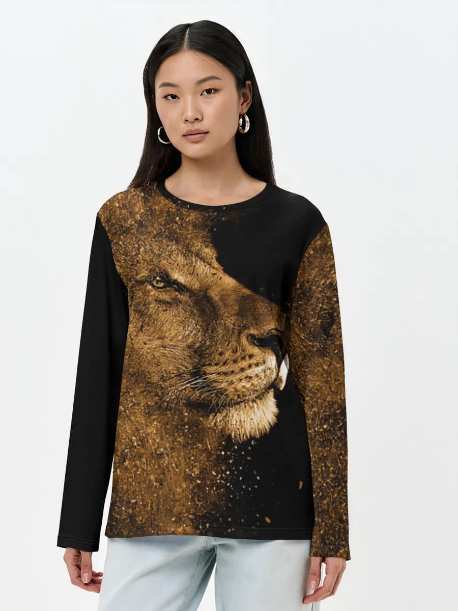 Women's long sleeve shirt. Cotton