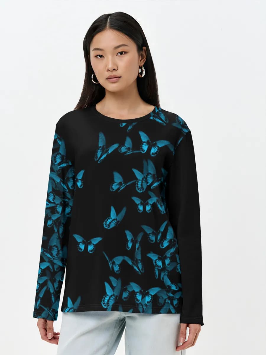 Women's long sleeve shirt. Cotton