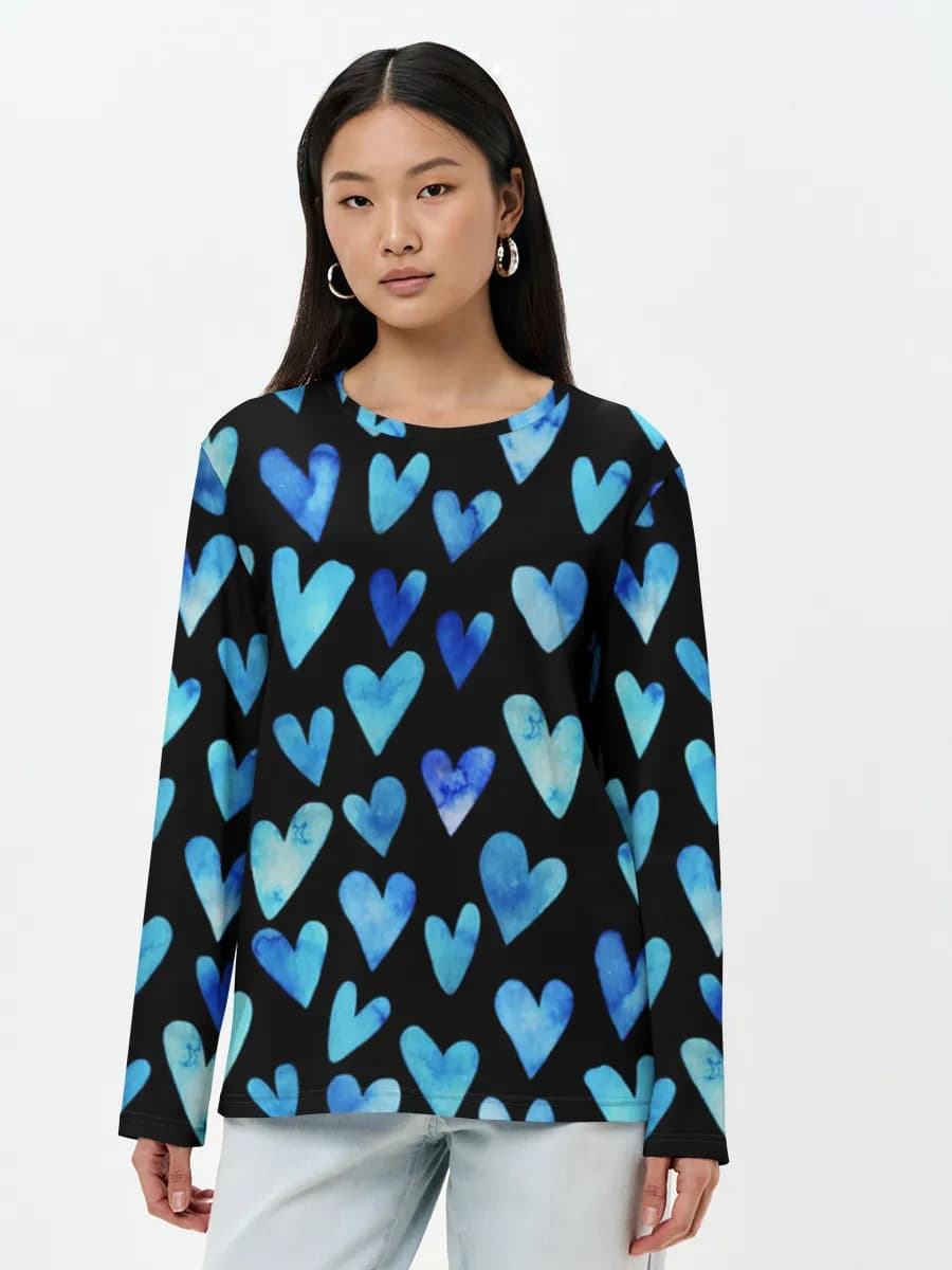 Women's long sleeve shirt. Cotton