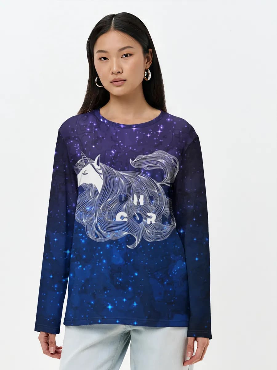 Women's long sleeve shirt. Cotton
