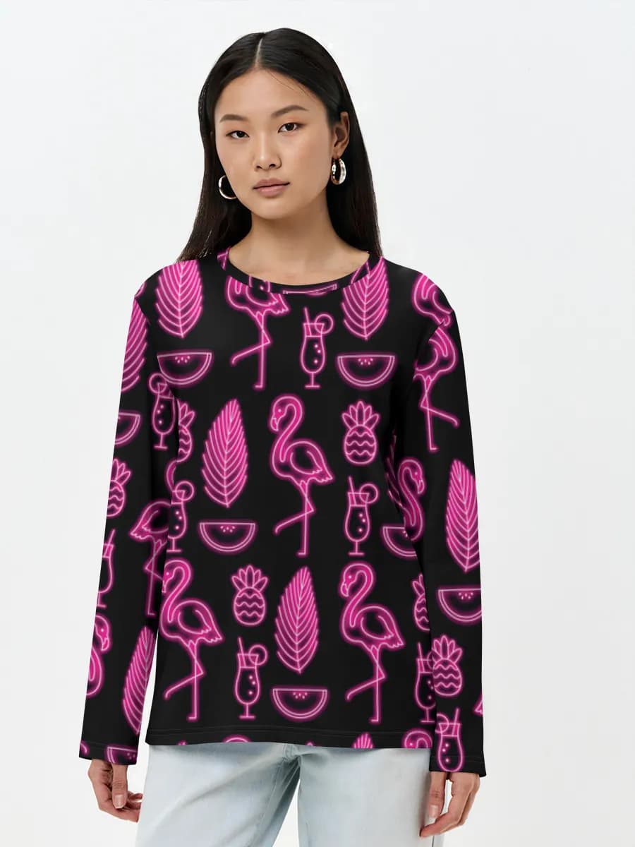 Women's long sleeve shirt. Cotton