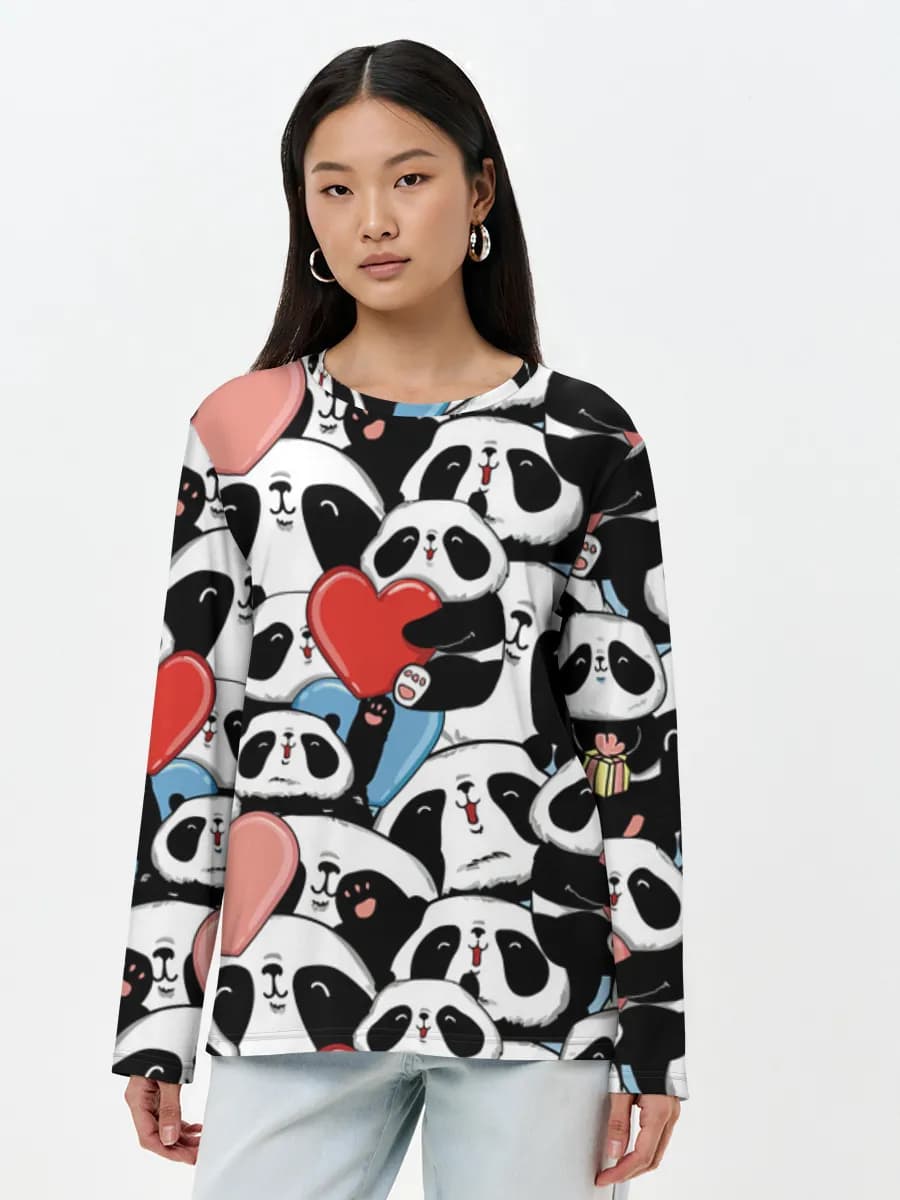 Women's long sleeve shirt. Cotton