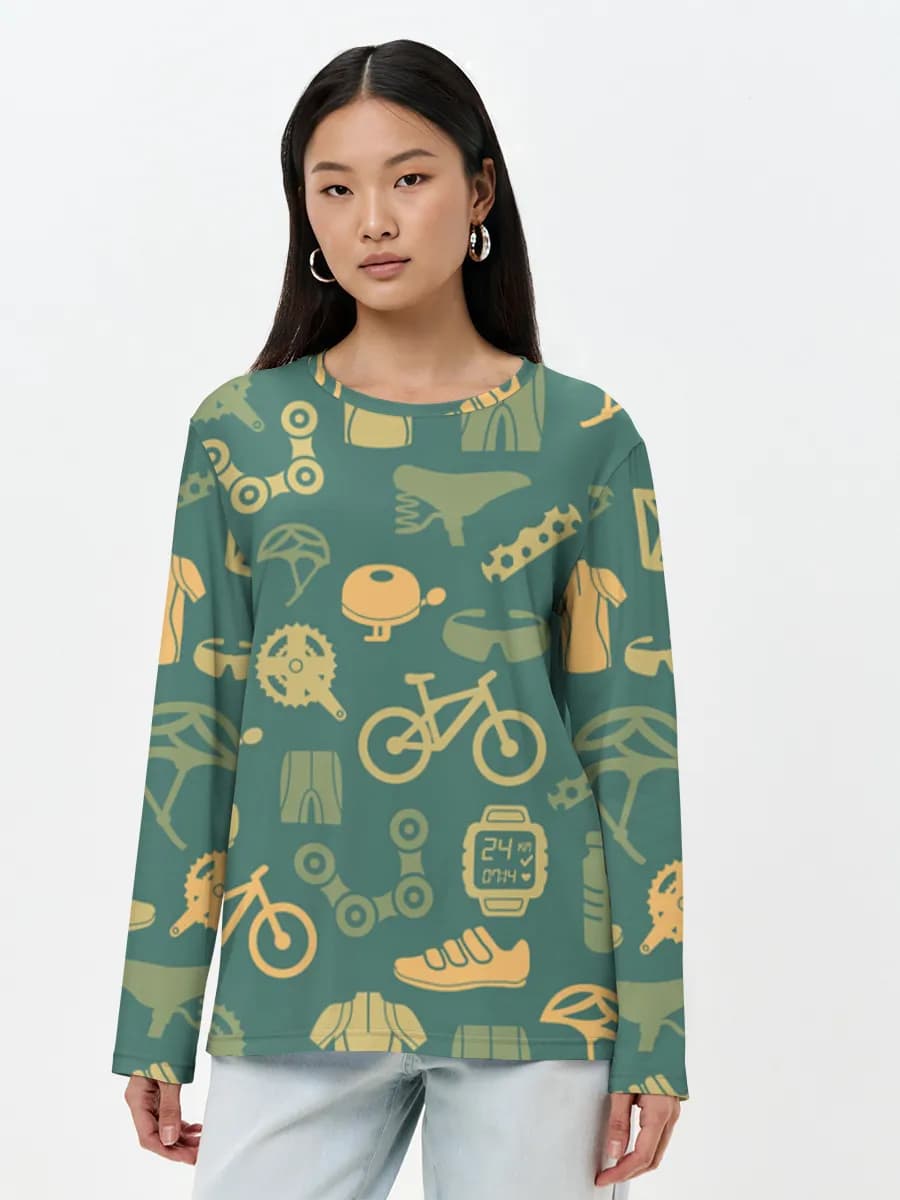 Women's long sleeve shirt. Cotton