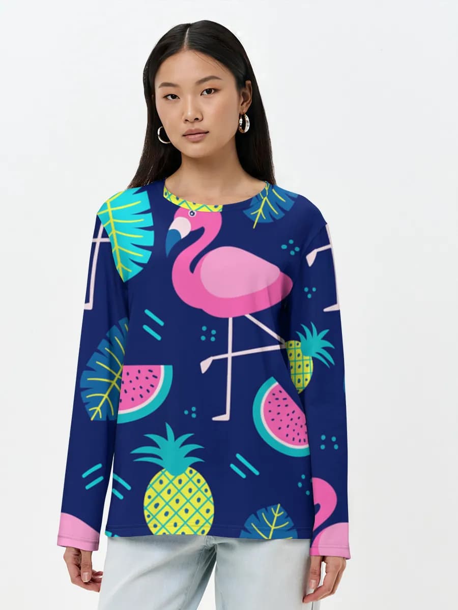 Women's long sleeve shirt. Cotton