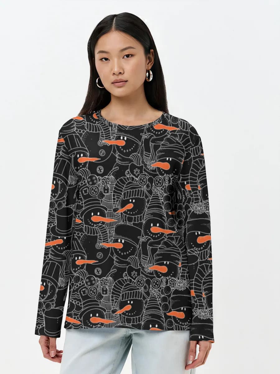 Women's long sleeve shirt. Cotton
