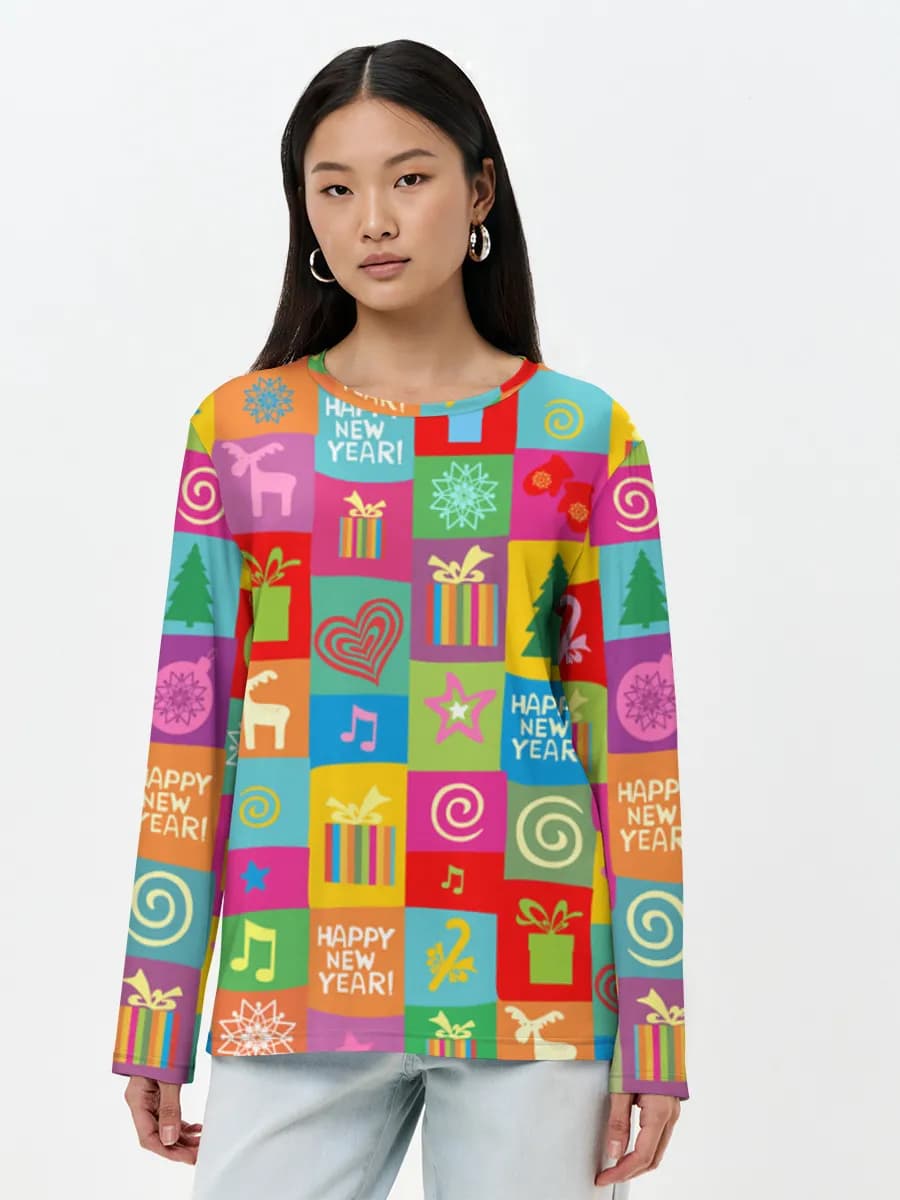 Women's long sleeve shirt. Cotton
