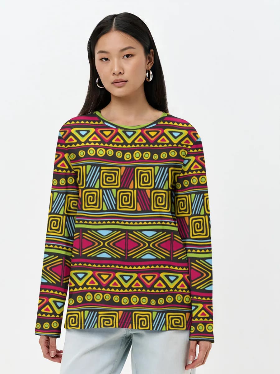 Women's long sleeve shirt. Cotton
