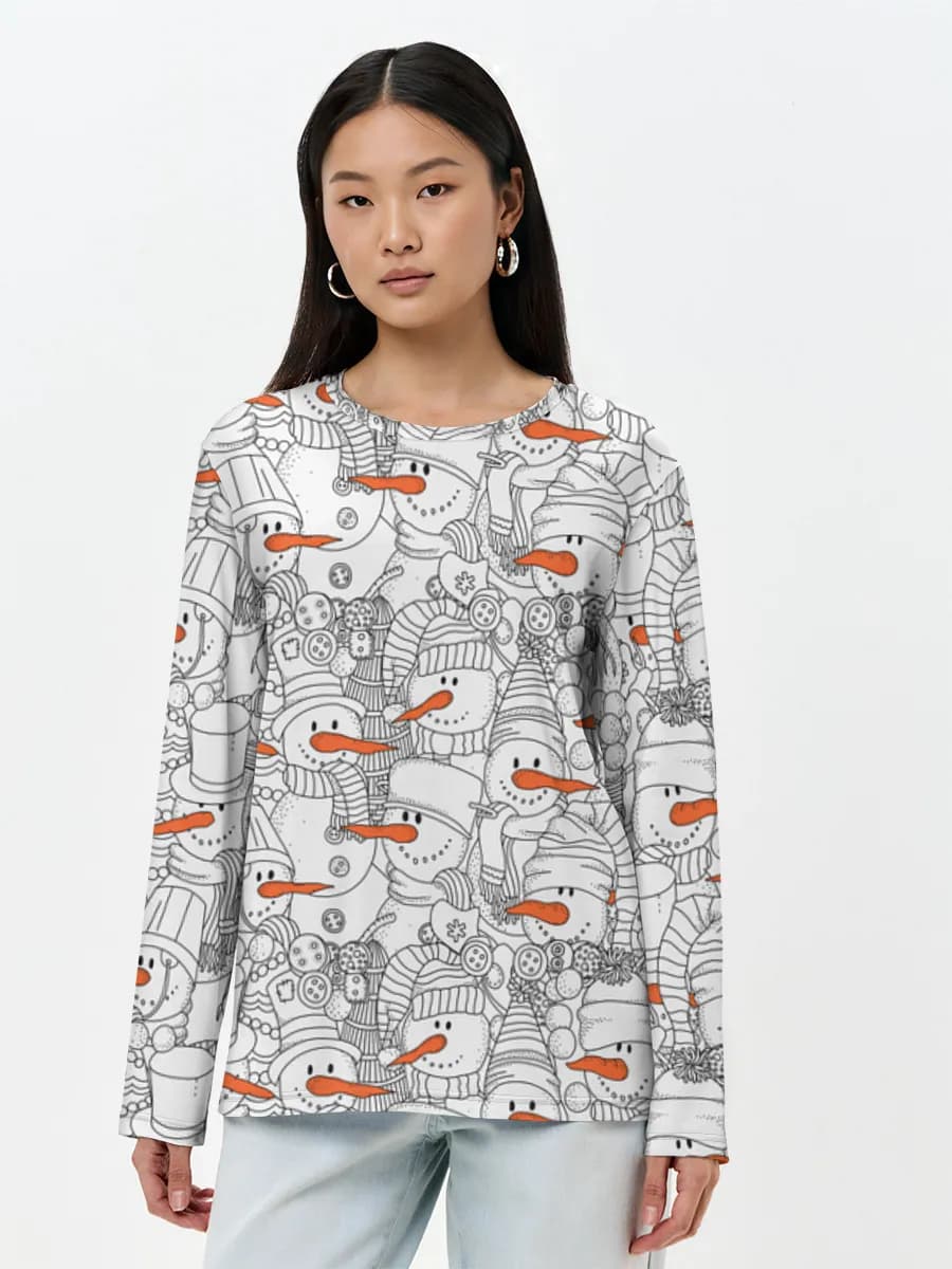 Women's long sleeve shirt. Cotton