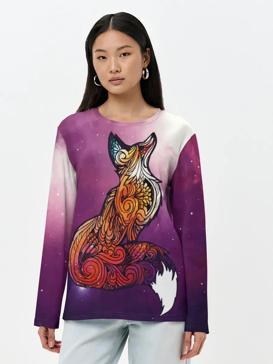 Women's long sleeve shirt. Cotton