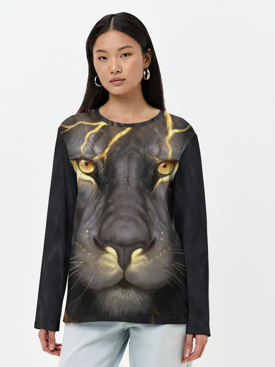 Women's long sleeve shirt. Cotton