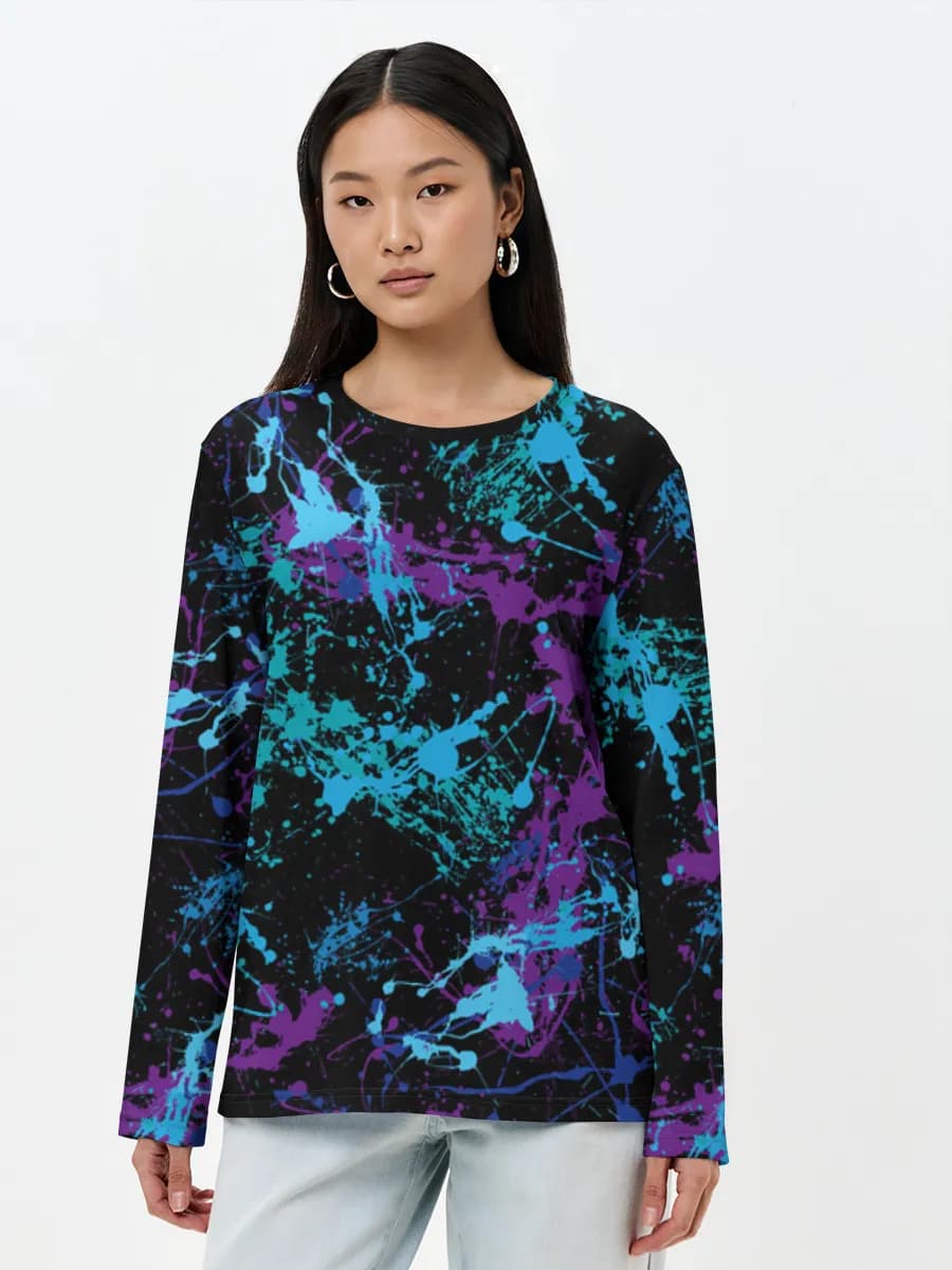 Neon Paint Splatter