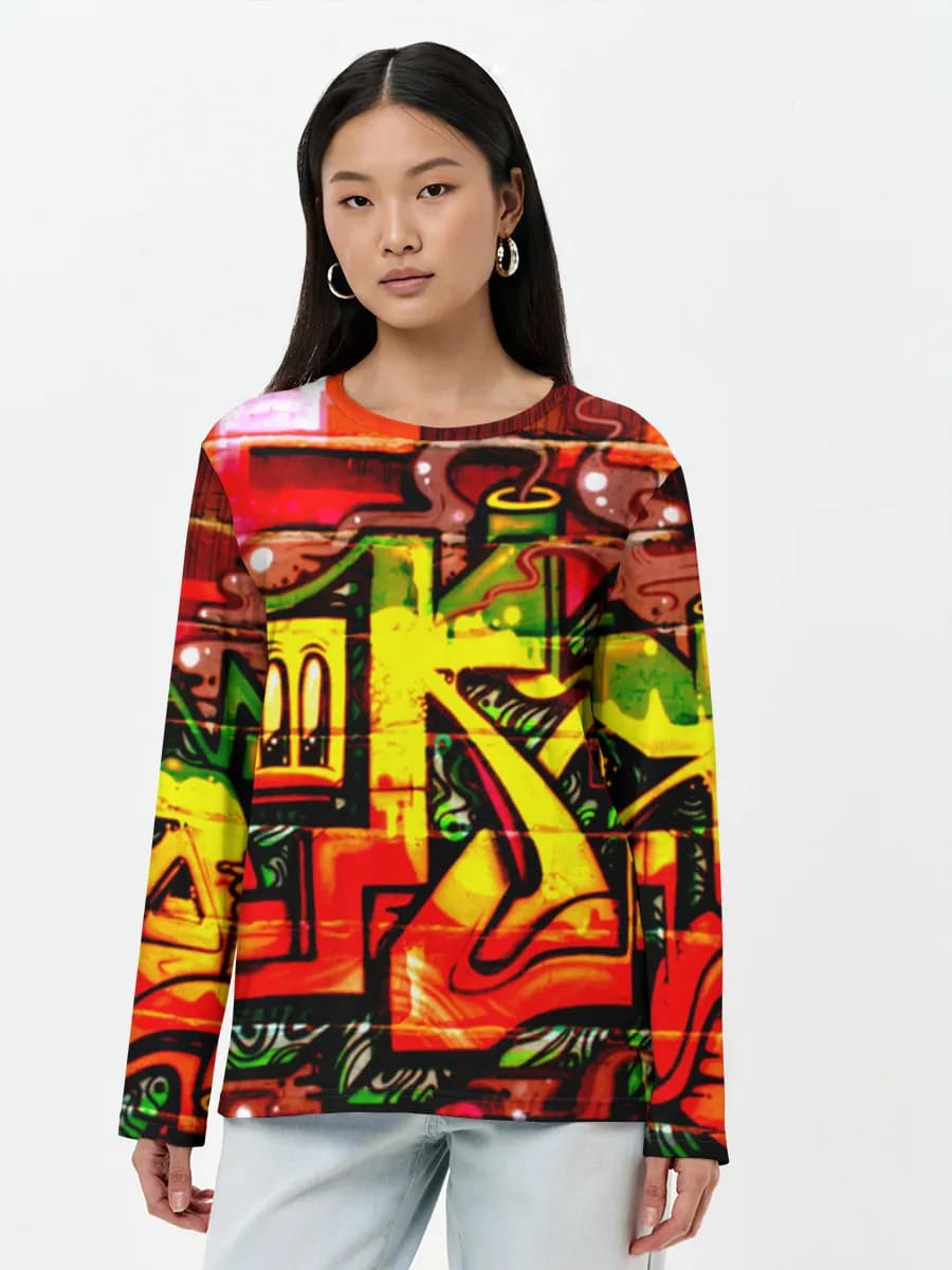 Women's long sleeve shirt. Cotton