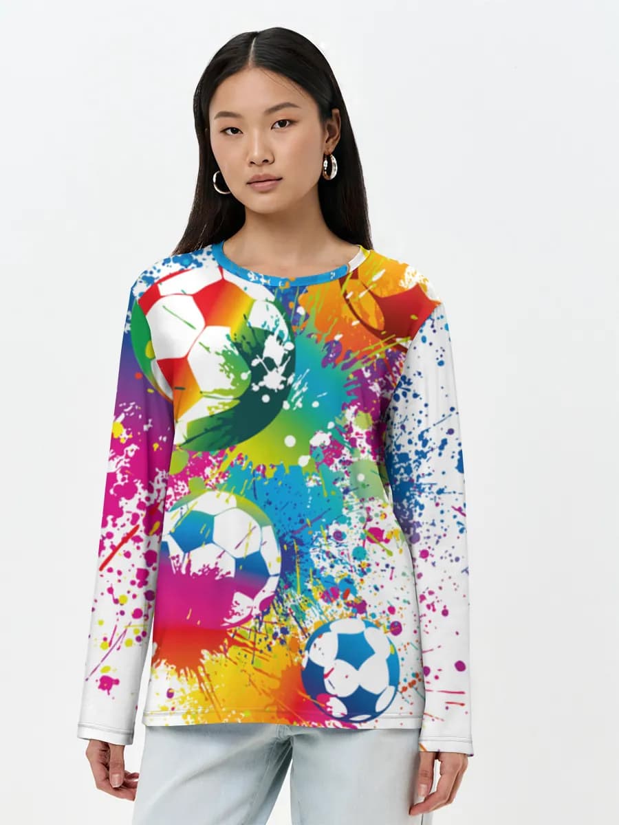 Women's long sleeve shirt. Cotton