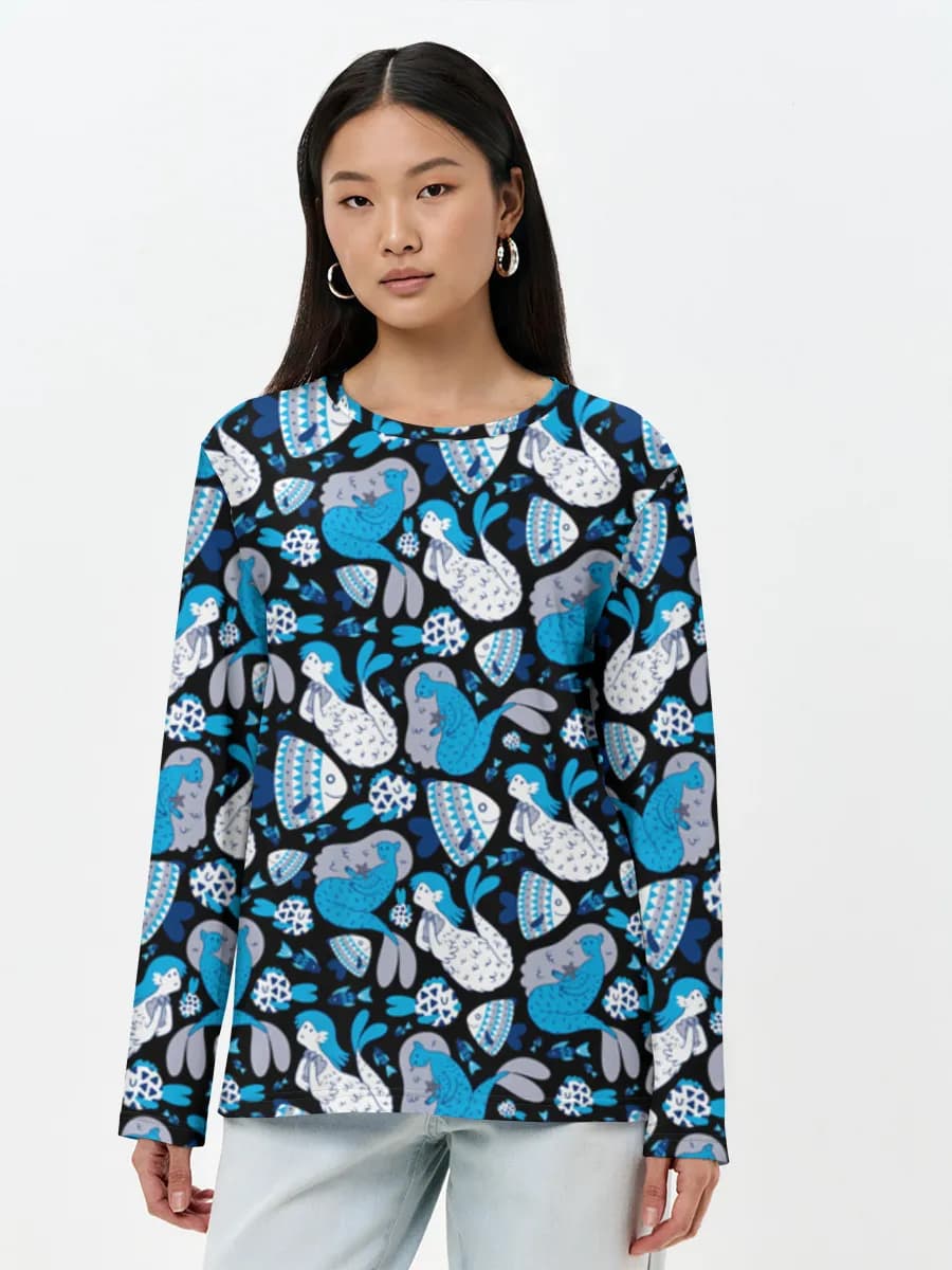 Women's long sleeve shirt. Cotton