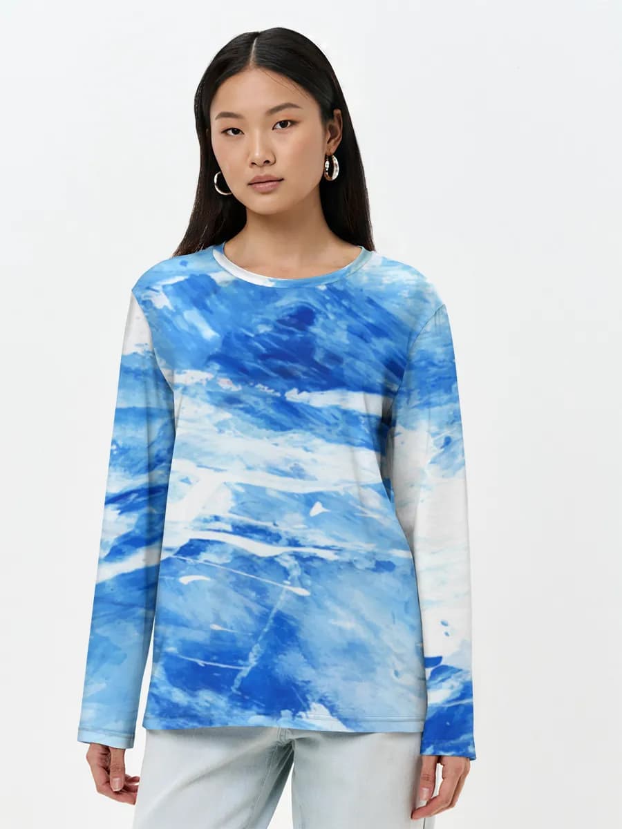 Women's long sleeve shirt. Cotton