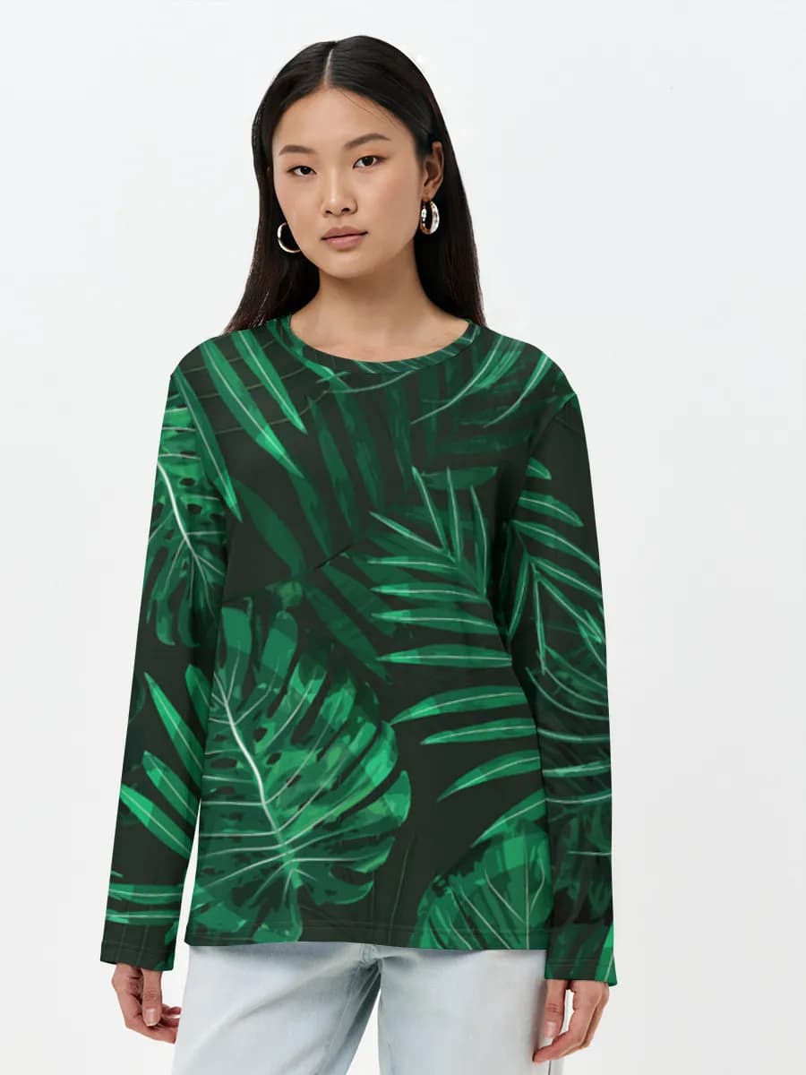 Women's long sleeve shirt. Cotton