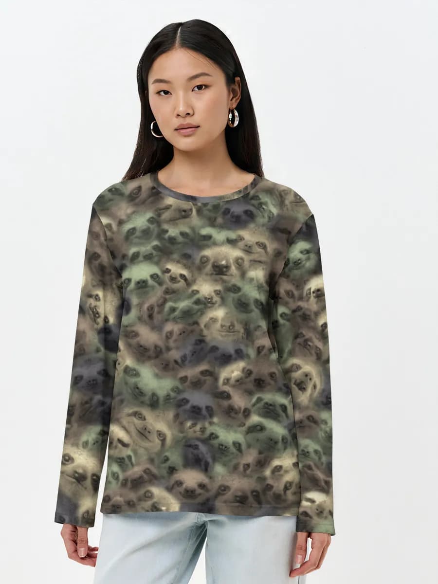 Women's long sleeve shirt. Cotton