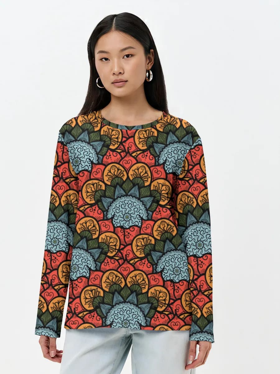 Retro Floral Mandala Blooms