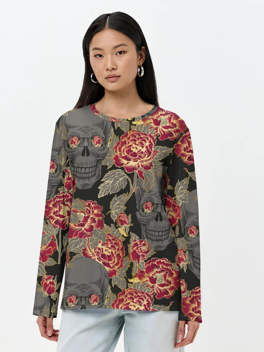Women's long sleeve shirt. Cotton