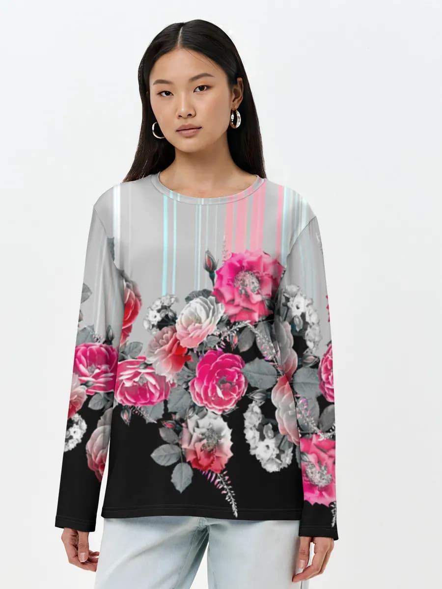Women's long sleeve shirt. Cotton