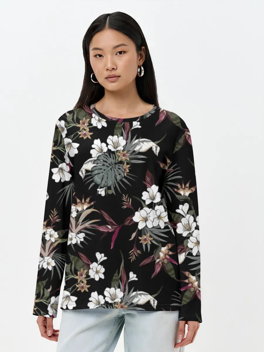 Women's long sleeve shirt. Cotton