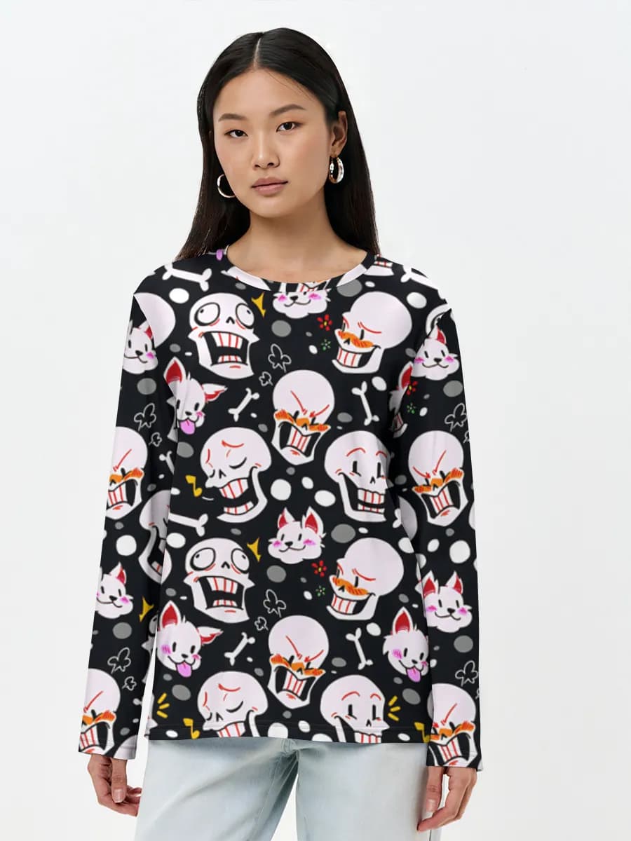 Women's long sleeve shirt. Cotton