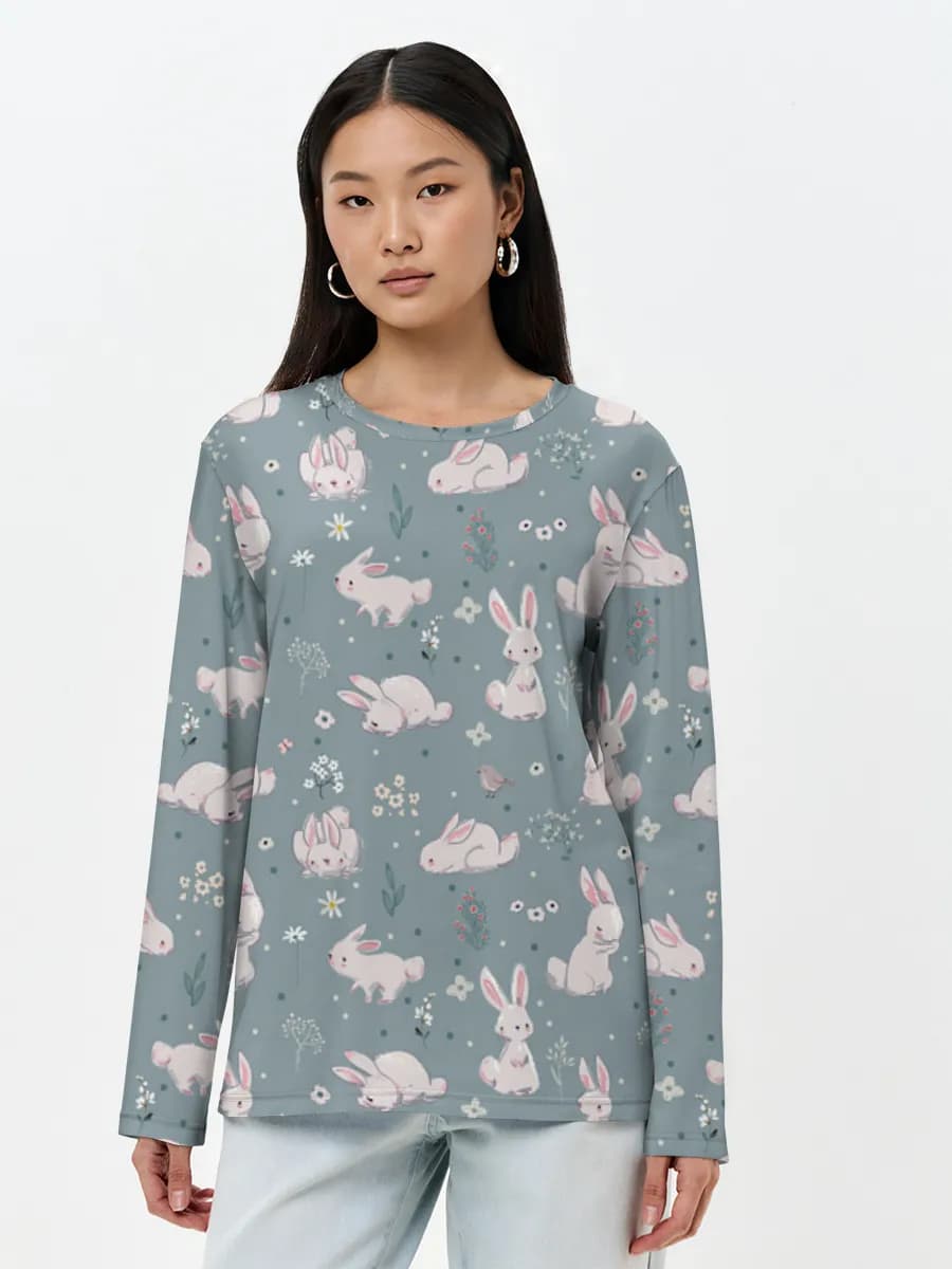 Women's long sleeve shirt. Cotton