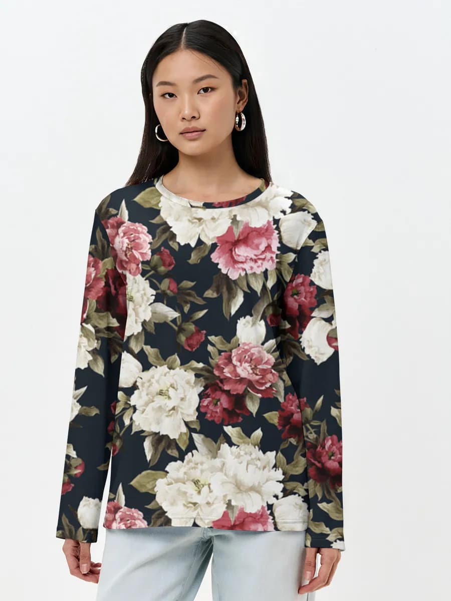 Women's long sleeve shirt. Cotton