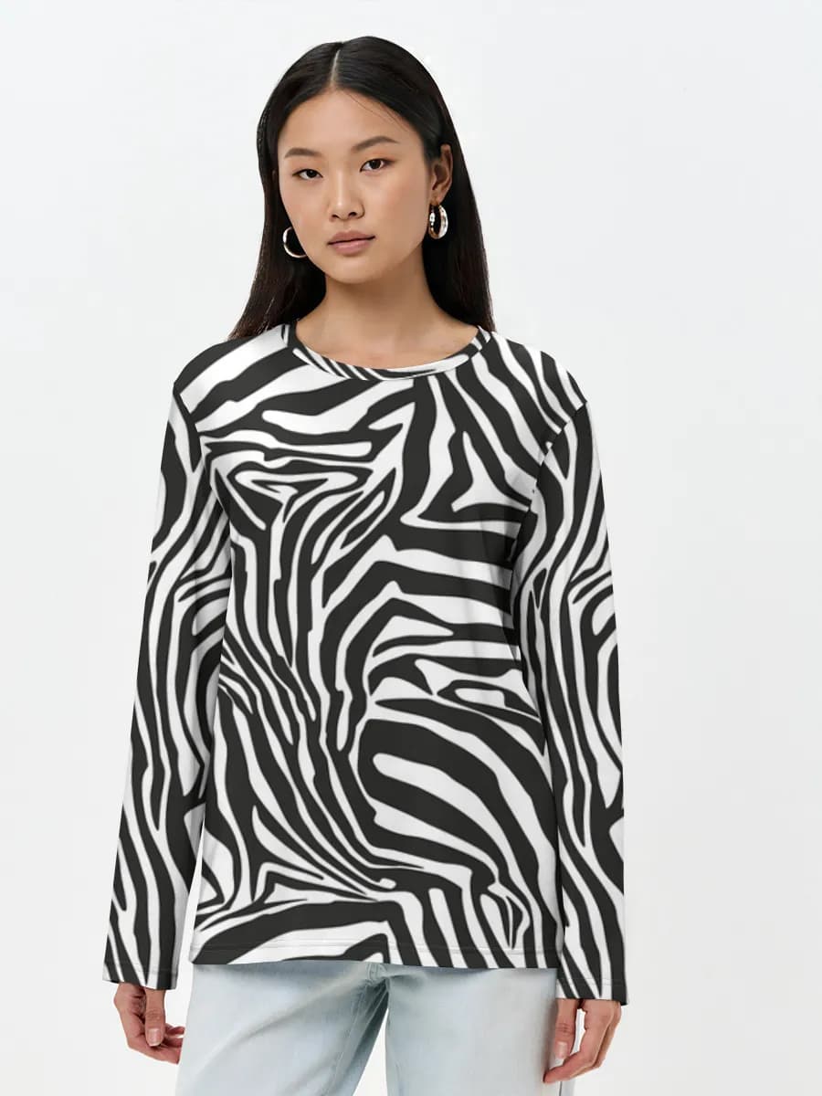 Women's long sleeve shirt. Cotton
