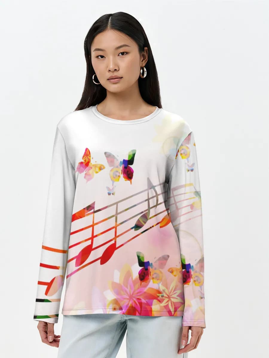 Women's long sleeve shirt. Cotton