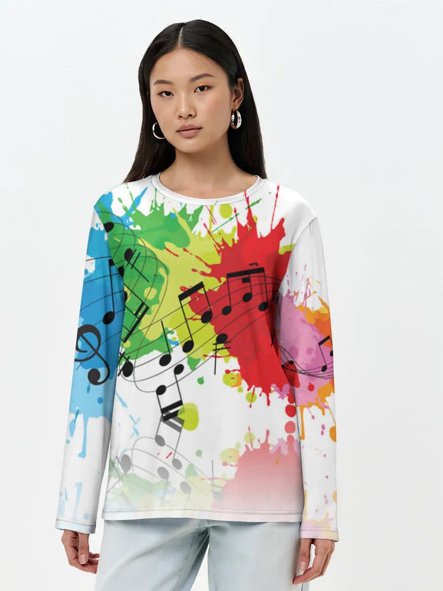Women's long sleeve shirt. Cotton