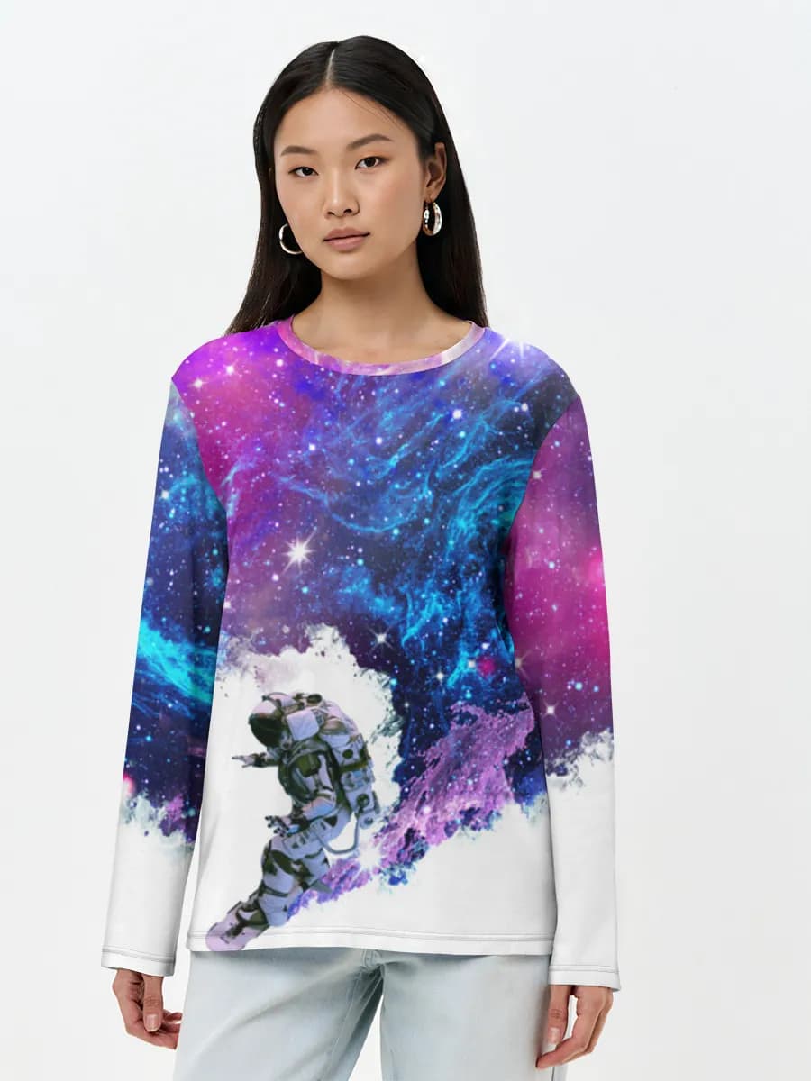 Women's long sleeve shirt. Cotton