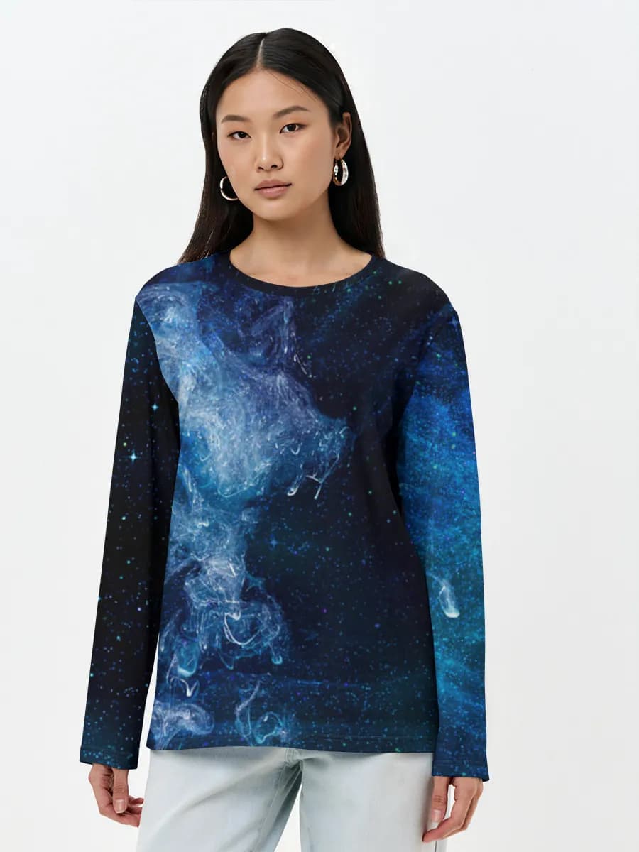 Women's long sleeve shirt. Cotton