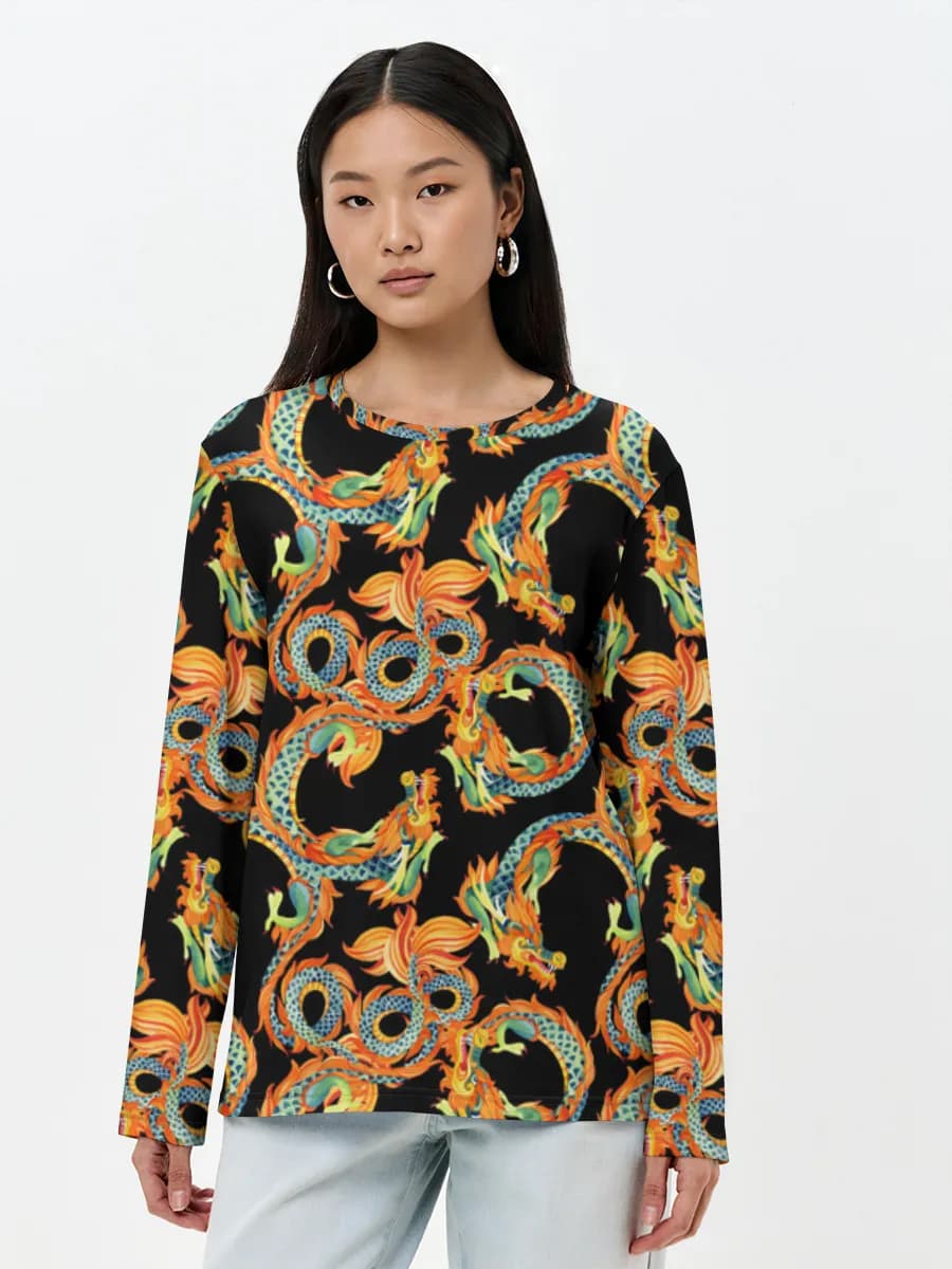 Women's long sleeve shirt. Cotton
