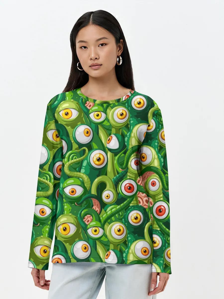 Women's long sleeve shirt. Cotton