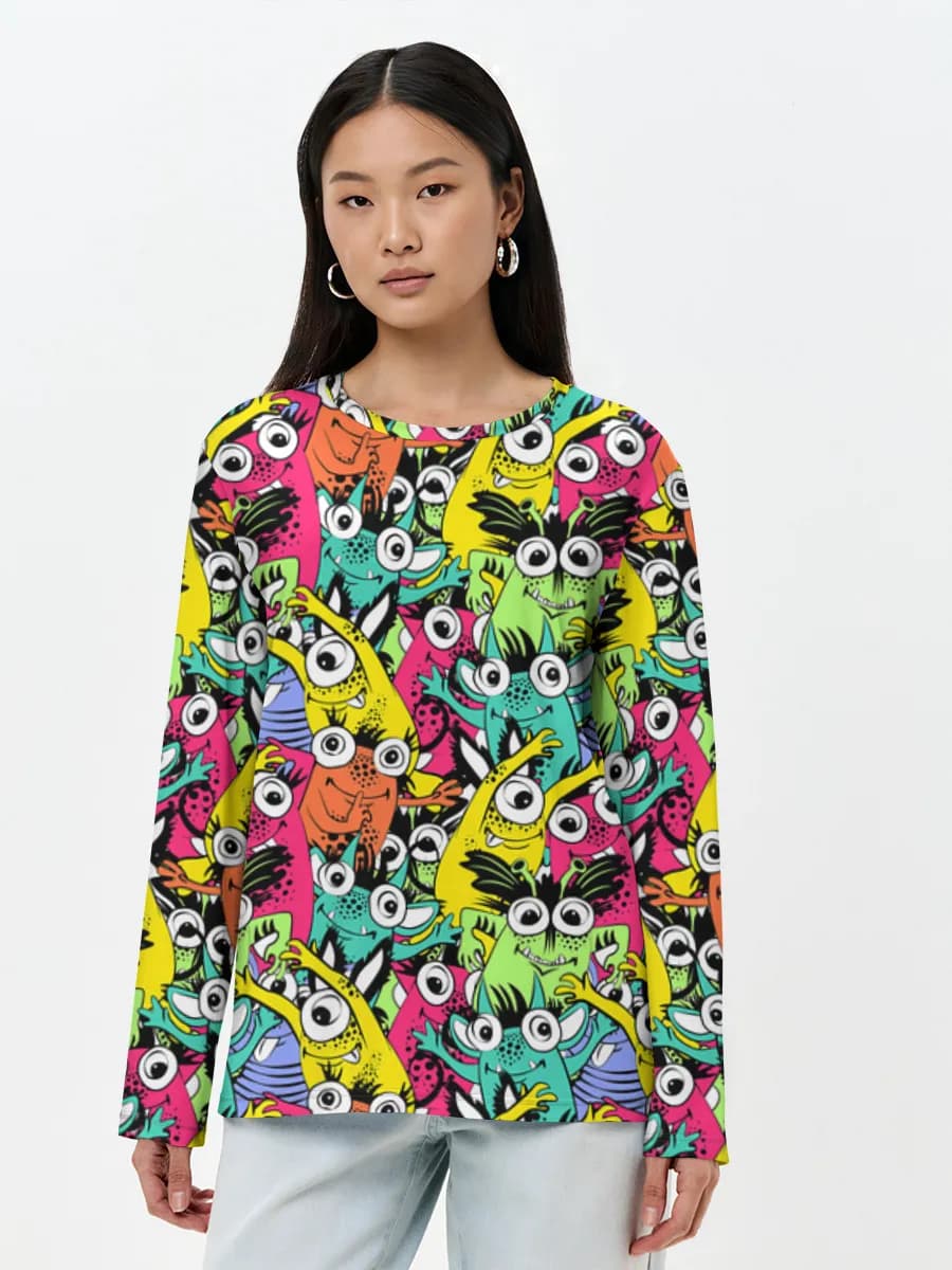 Women's long sleeve shirt. Cotton