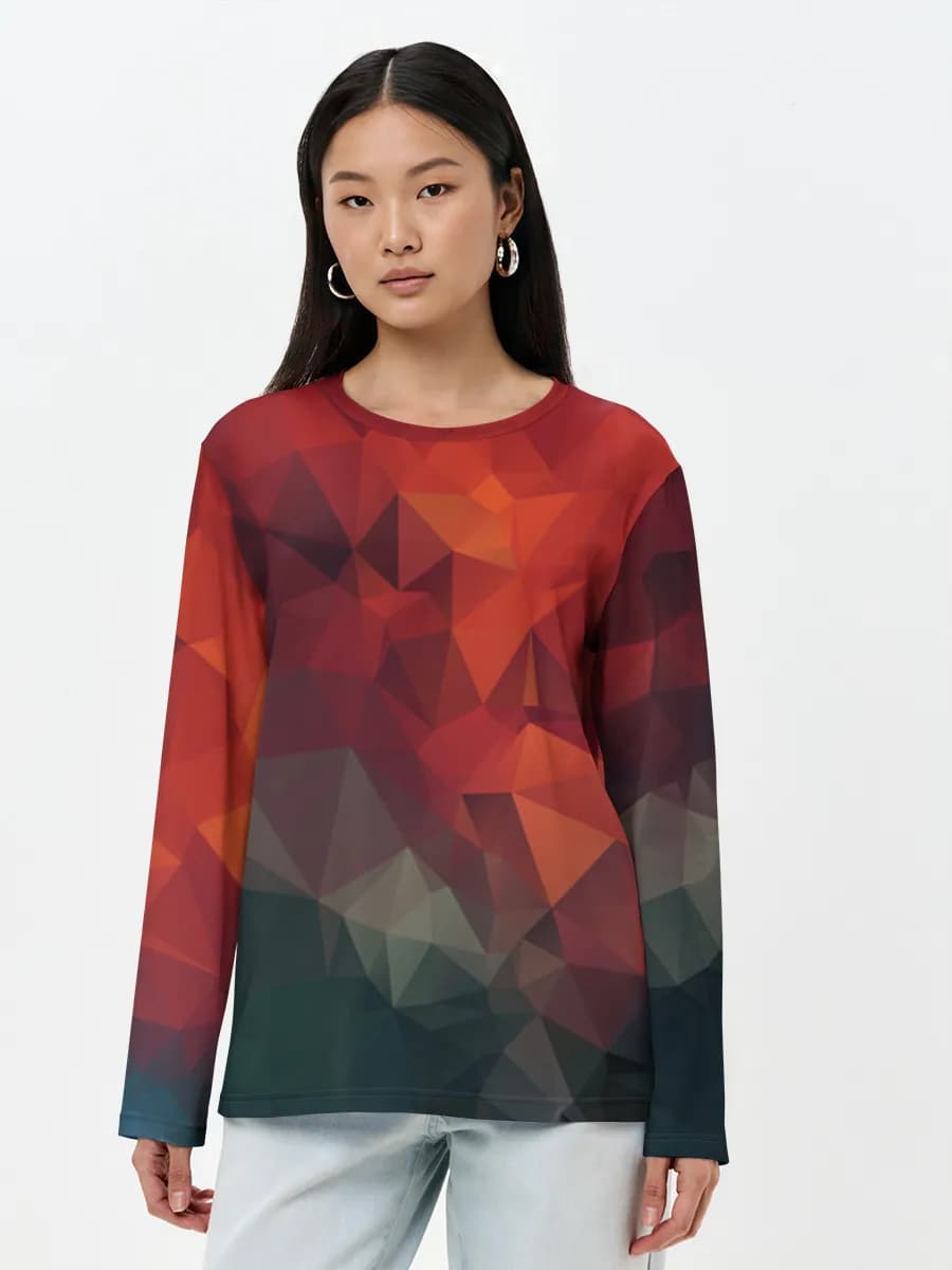 Women's long sleeve shirt. Cotton