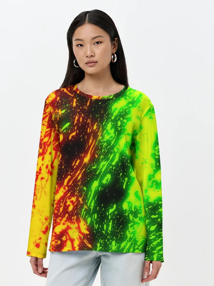 Women's long sleeve shirt. Cotton