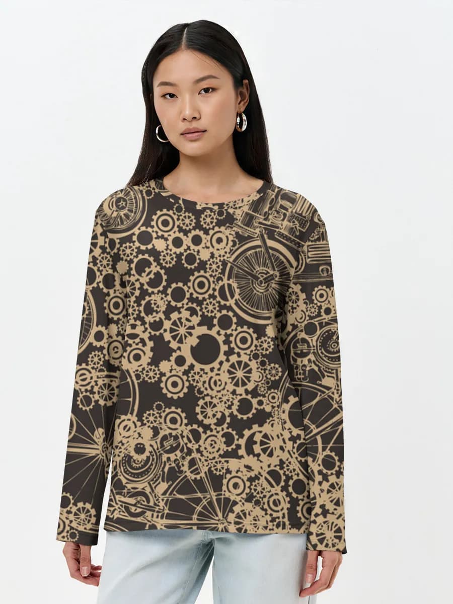 Women's long sleeve shirt. Cotton