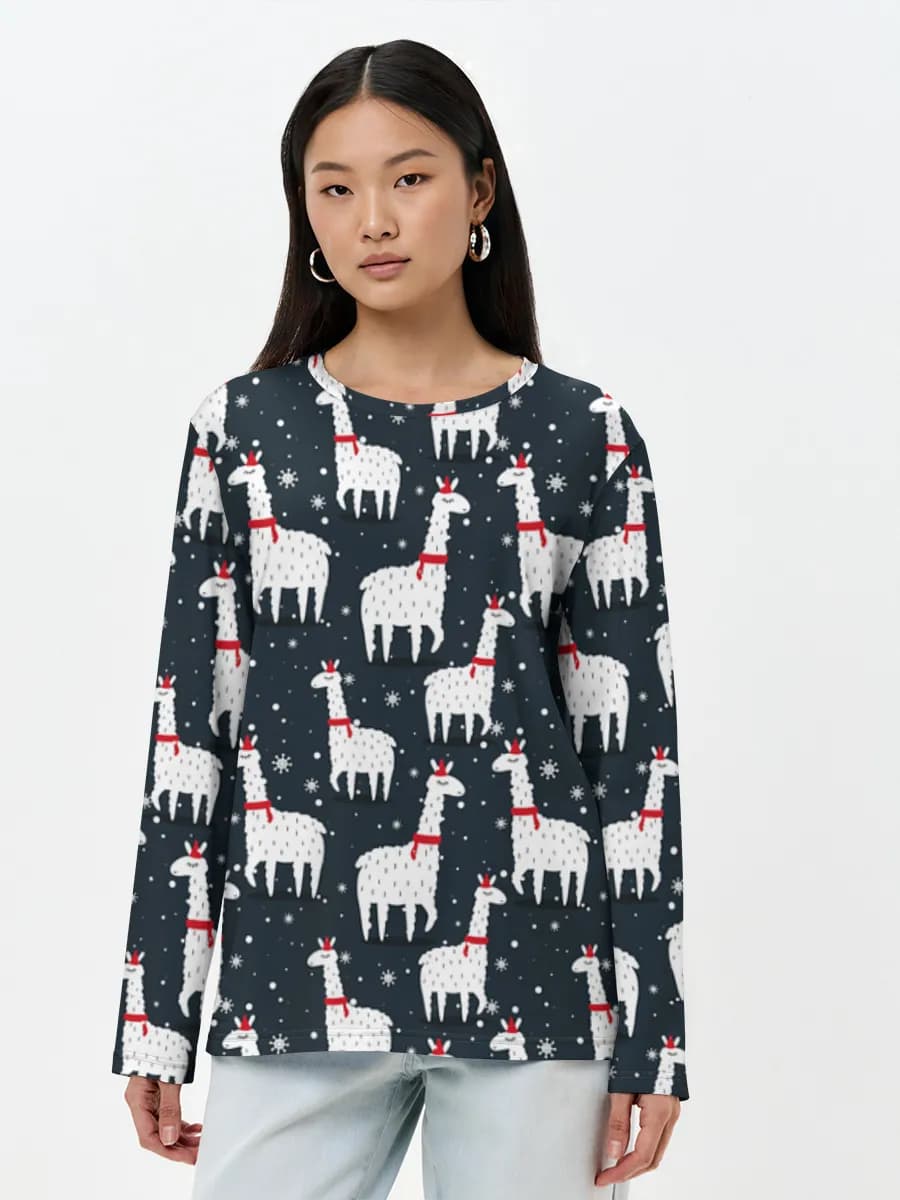 Women's long sleeve shirt. Cotton