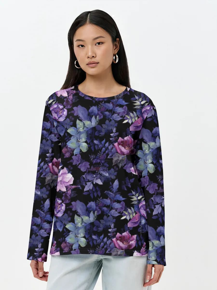 Women's long sleeve shirt. Cotton