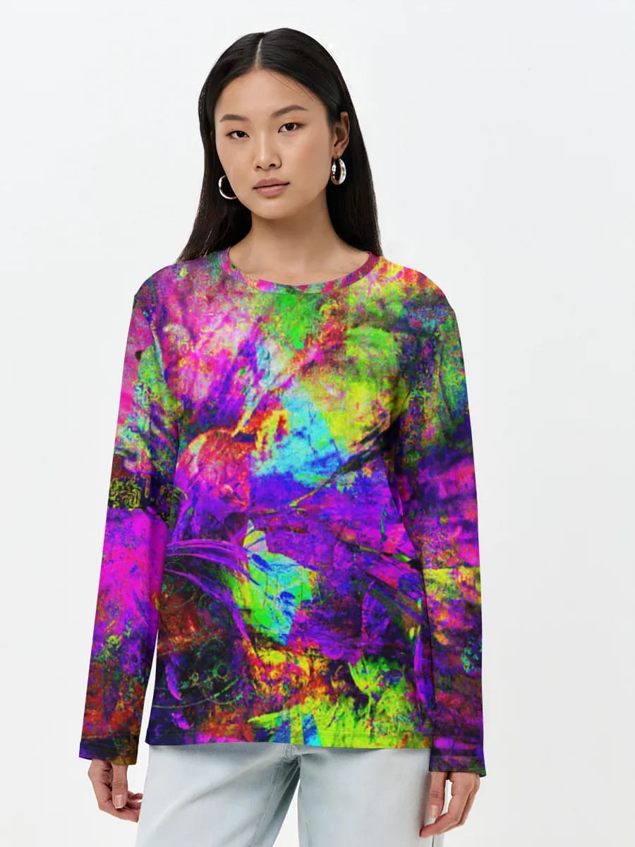 Women's long sleeve shirt. Cotton