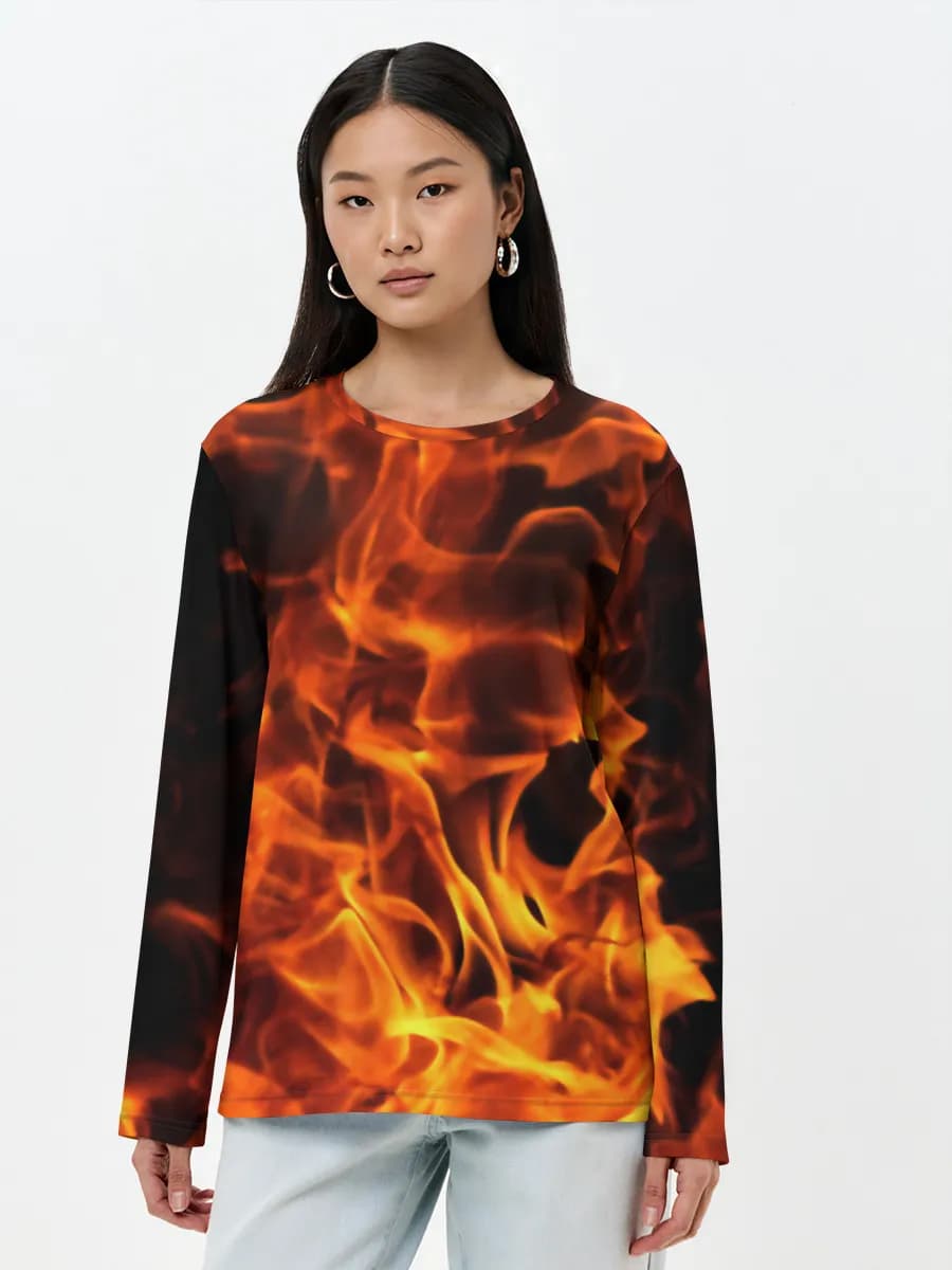 Women's long sleeve shirt. Cotton