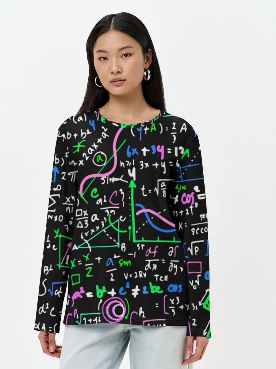 Women's long sleeve shirt. Cotton