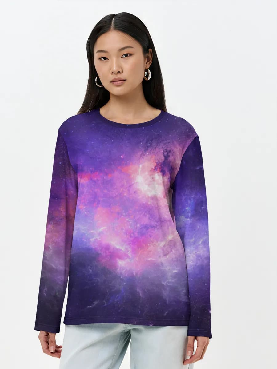 Women's long sleeve shirt. Cotton